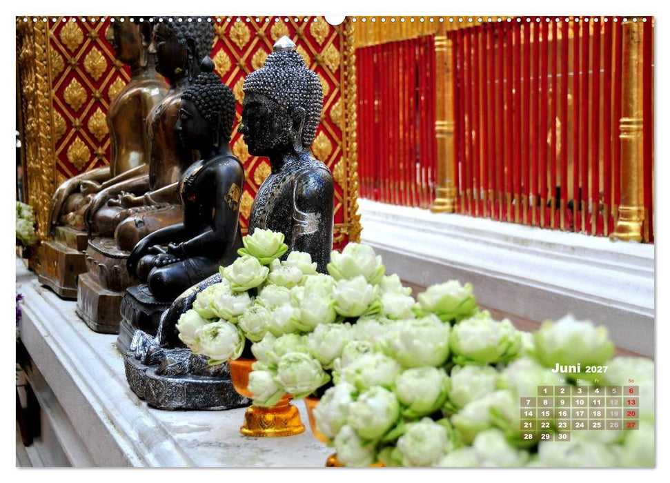 Thailands Buddhas (CALVENDO Premium Wandkalender 2027)