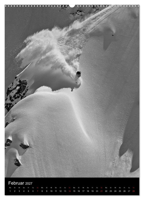 Monochrome Ski (CALVENDO Wandkalender 2027)