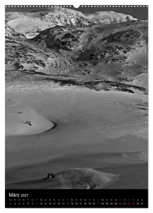 Monochrome Ski (CALVENDO Wandkalender 2027)