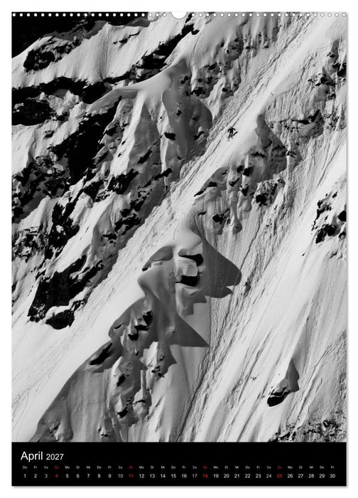 Monochrome Ski (CALVENDO Wandkalender 2027)