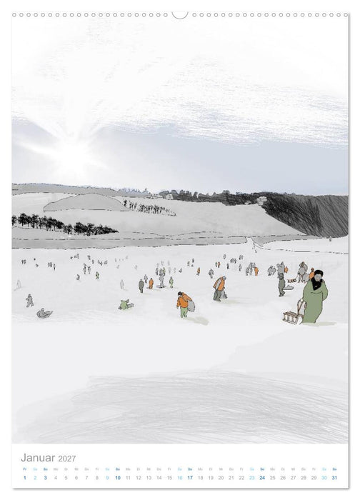 HATTINGEN GEZEICHNET (CALVENDO Premium Wandkalender 2027)