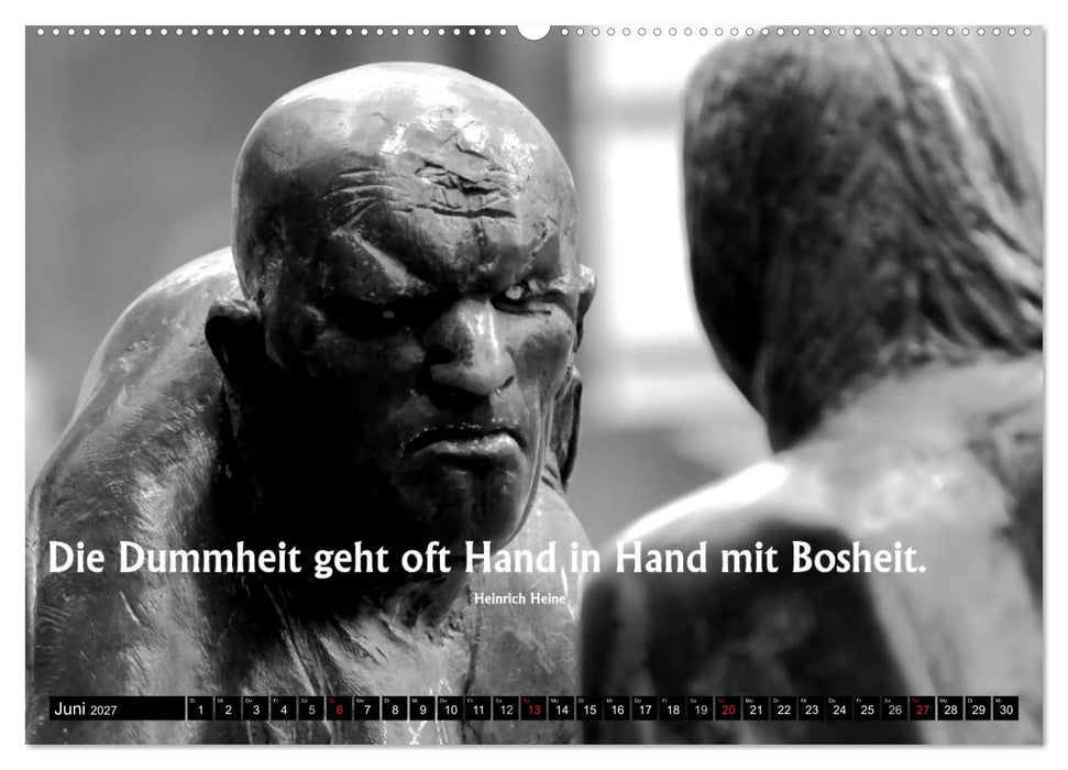 Weisheiten, Zitate und Sprüche - Ein Jahr voller Gedanken 2027 (CALVENDO Premium Wandkalender 2027)