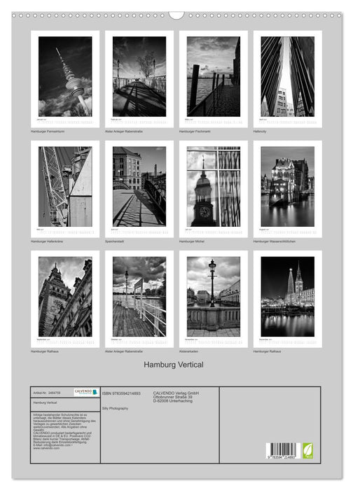 Hamburg Vertical (CALVENDO Wandkalender 2027)