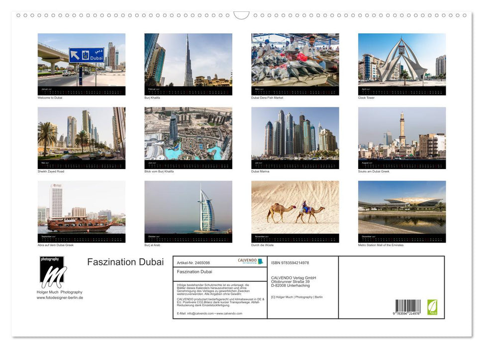 Faszination Dubai (CALVENDO Wandkalender 2027)