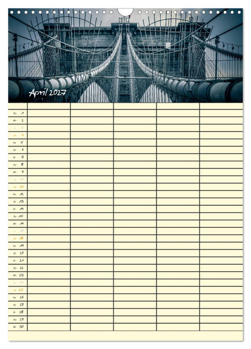 New York Familienplaner (CALVENDO Wandkalender 2027)