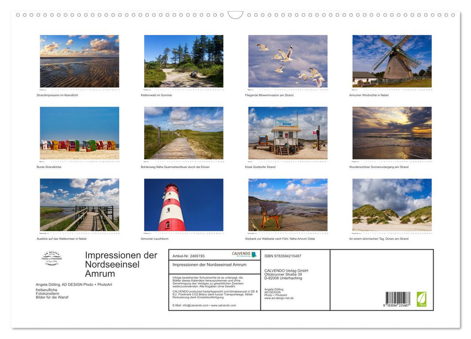 Impressionen der Nordseeinsel Amrum (CALVENDO Wandkalender 2027)