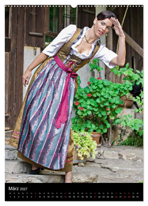 Bayerischer Dirndlkalender (CALVENDO Wandkalender 2027)
