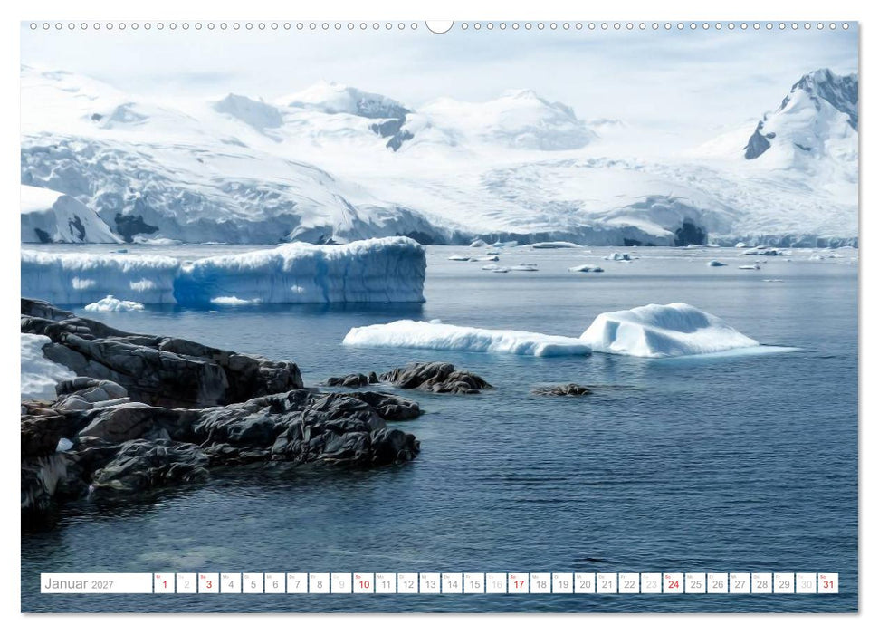 Antarktis - Das Reich der Pinguine (CALVENDO Wandkalender 2027)