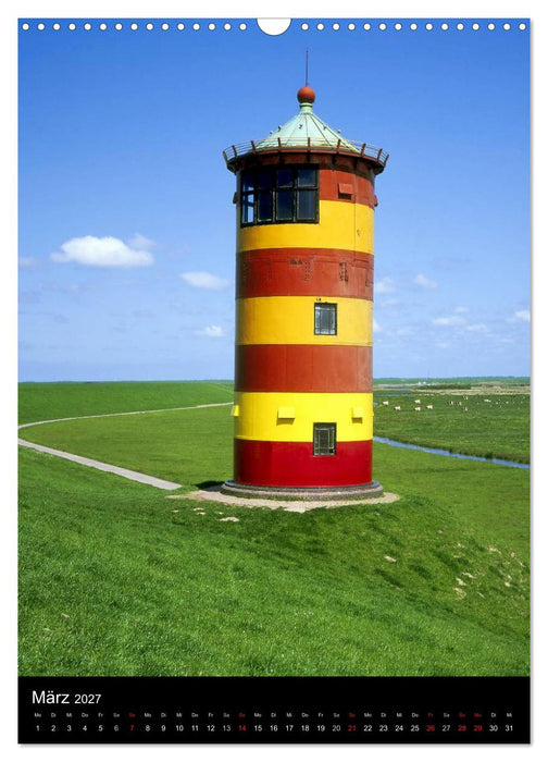 Leuchttürme in Norddeutschland (CALVENDO Wandkalender 2027)