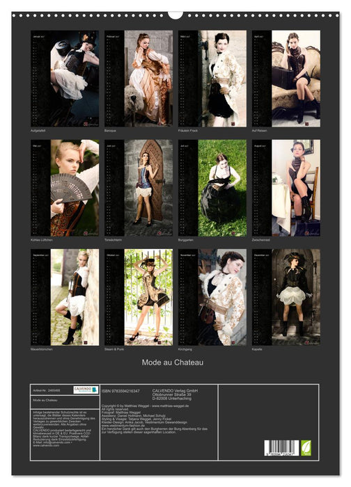 Mode au Chateau (CALVENDO Wandkalender 2027)