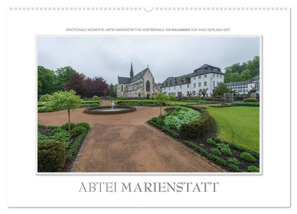 Emotionale Momente: Abtei Marienstatt im Westerwald (CALVENDO Wandkalender 2027)