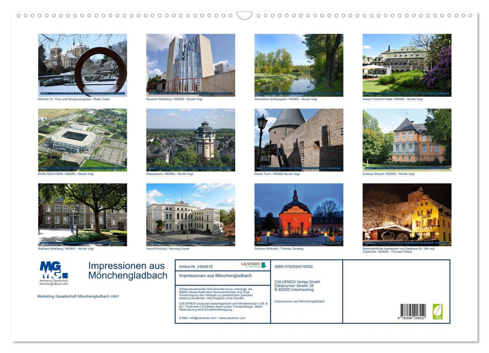 Impressionen aus Mönchengladbach (CALVENDO Wandkalender 2027)