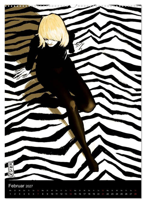 Les femmes de Gilles 2 by Gilles Vranckx - 12 Frauen-Illustrationen von dem Belgischen Künstler Gilles Vranckx (CALVENDO Wandkalender 2027)