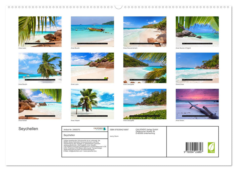 Seychellen (CALVENDO Premium Wandkalender 2027)