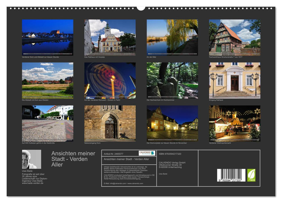 Ansichten meiner Stadt - Verden Aller (CALVENDO Premium Wandkalender 2027)
