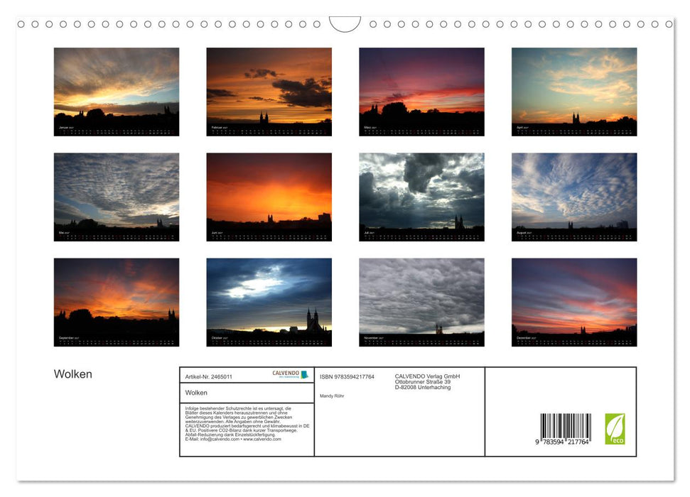 Wolken (CALVENDO Wandkalender 2027)