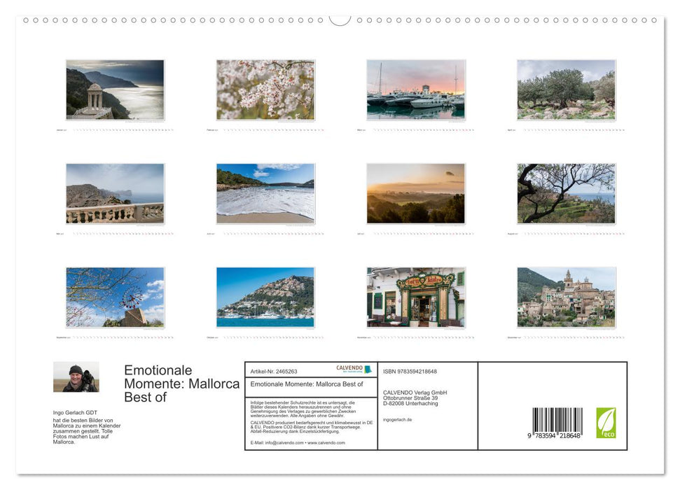 Emotionale Momente: Mallorca Best of (CALVENDO Premium Wandkalender 2027)