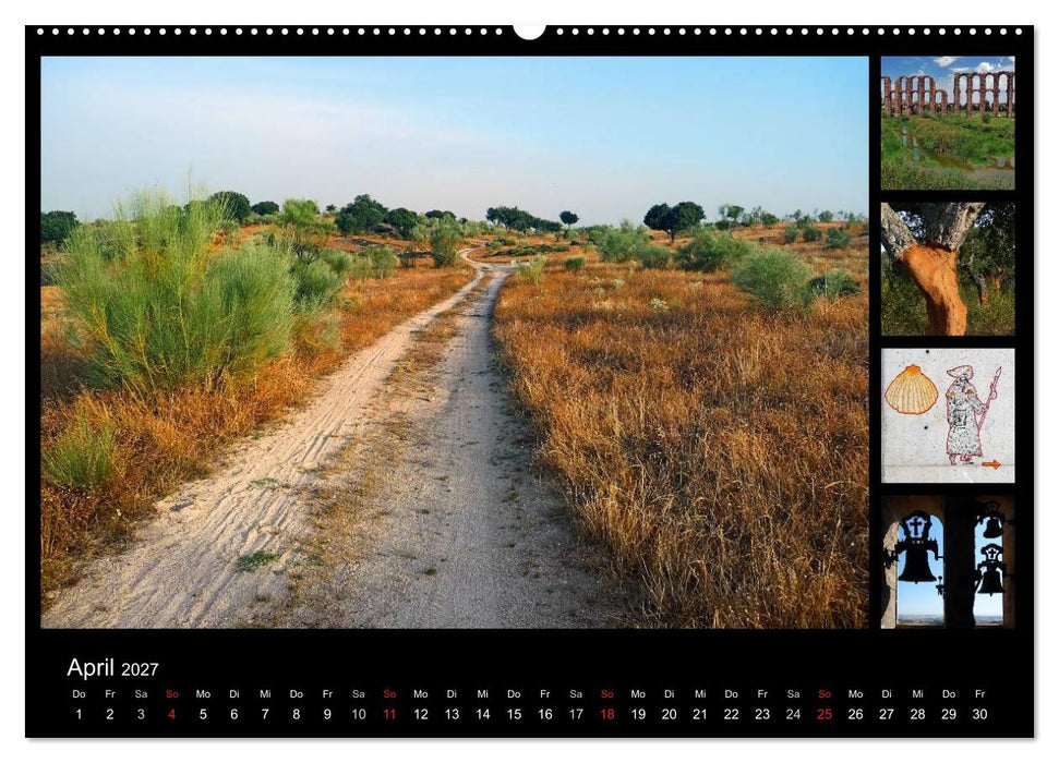 Via de la Plata - auf dem Jakobsweg von Sevilla nach Santiago (CALVENDO Wandkalender 2027)