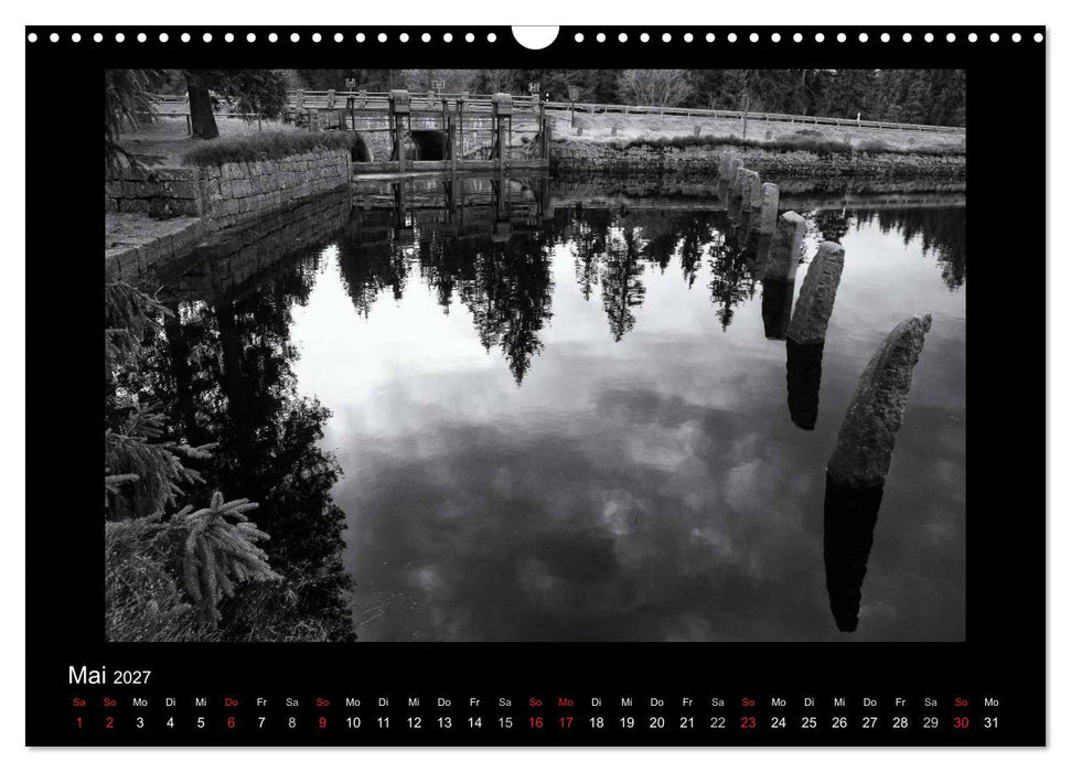 Harz-Bilder in monochrome (CALVENDO Wandkalender 2027)