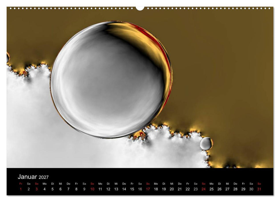 Fraktale Welten 2 (CALVENDO Premium Wandkalender 2027)