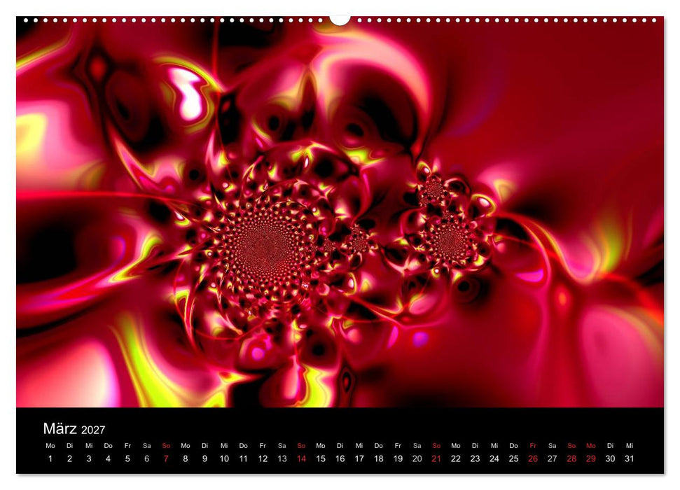 Fraktale Welten 2 (CALVENDO Premium Wandkalender 2027)