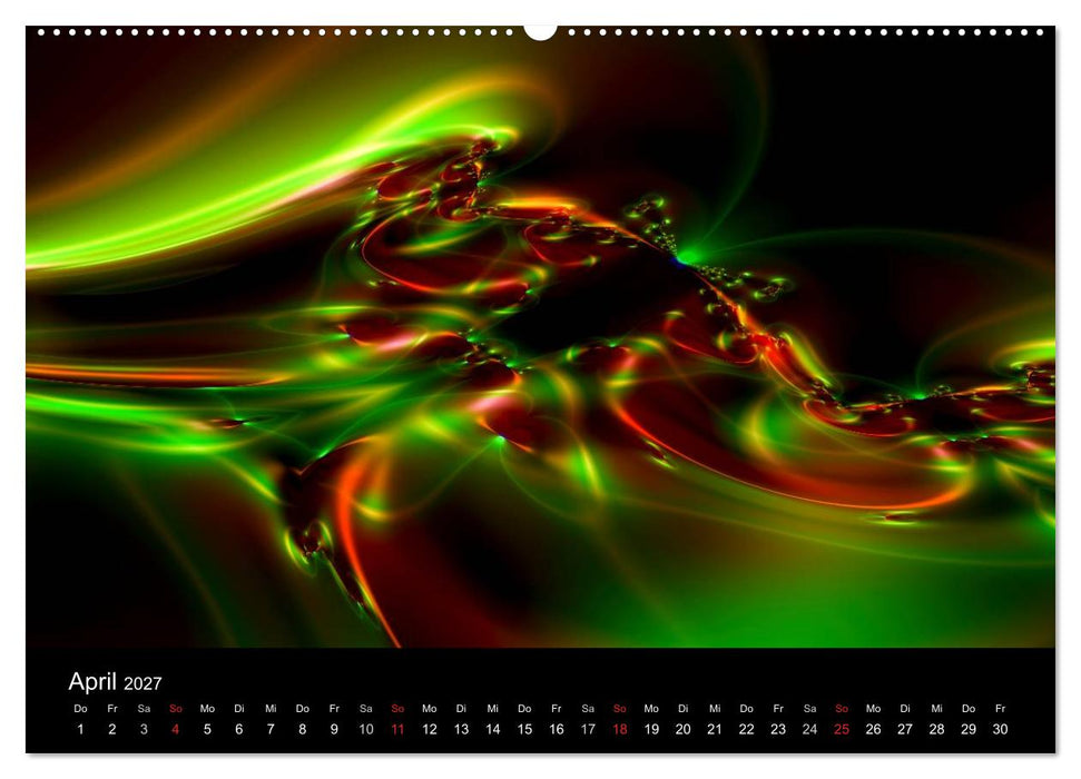 Fraktale Welten 2 (CALVENDO Premium Wandkalender 2027)