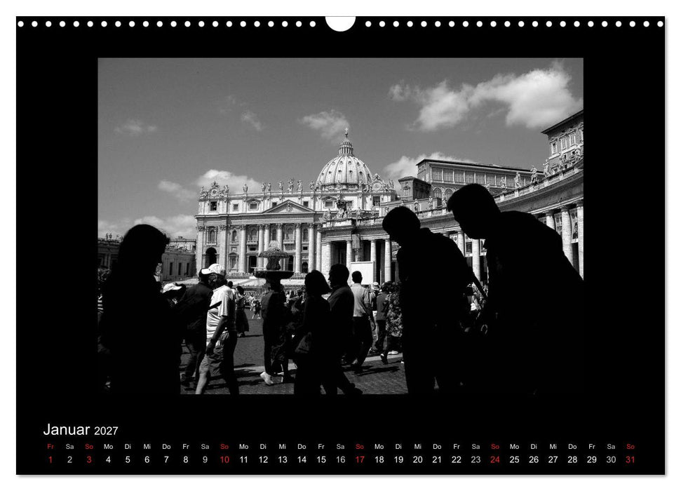 Rom - Göttliches Licht und Schattengestalten (CALVENDO Wandkalender 2027)
