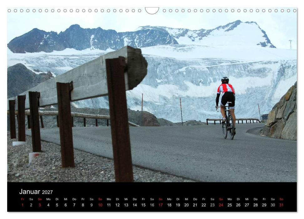 Alpenpässe auf dem Rennrad Vol. 2 (CALVENDO Wandkalender 2027)