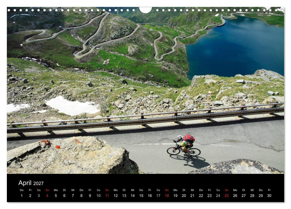 Alpenpässe auf dem Rennrad Vol. 2 (CALVENDO Wandkalender 2027)