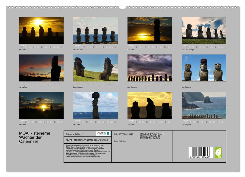 MOAI - steinerne Wächter der Osterinsel (CALVENDO Premium Wandkalender 2027)