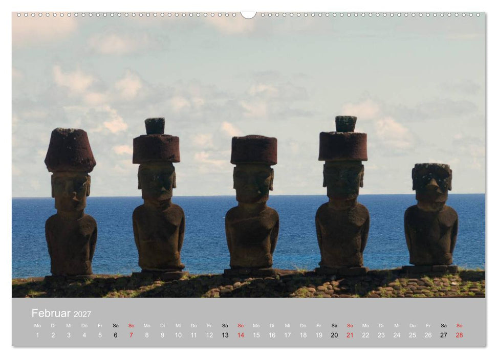MOAI - steinerne Wächter der Osterinsel (CALVENDO Premium Wandkalender 2027)