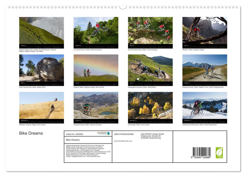 Bike Dreams (CALVENDO Premium Wandkalender 2027)