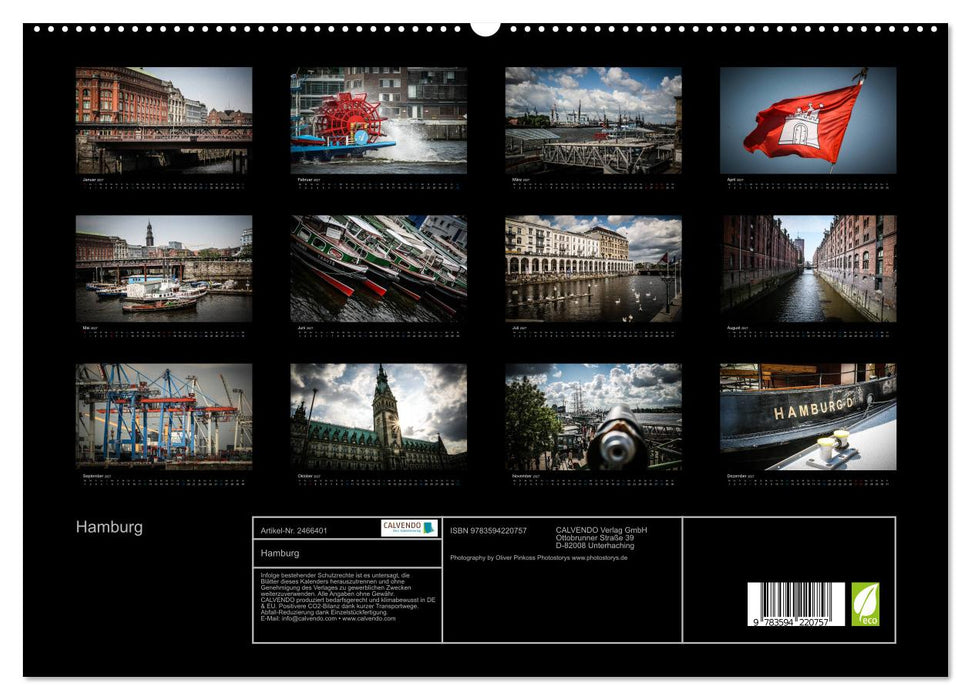 Hamburg (CALVENDO Premium Wandkalender 2027)