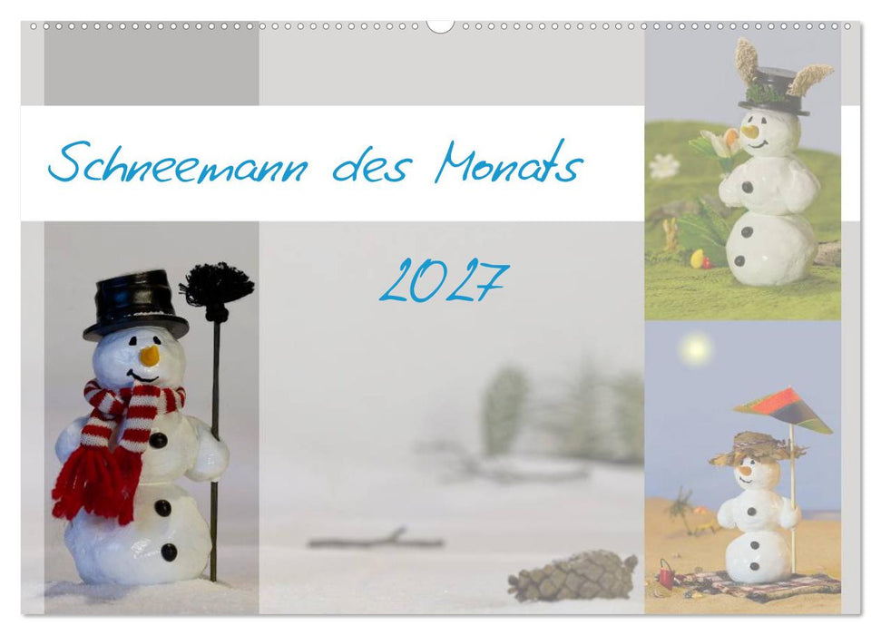 Schneemann des Monats 2027 (CALVENDO Wandkalender 2027)