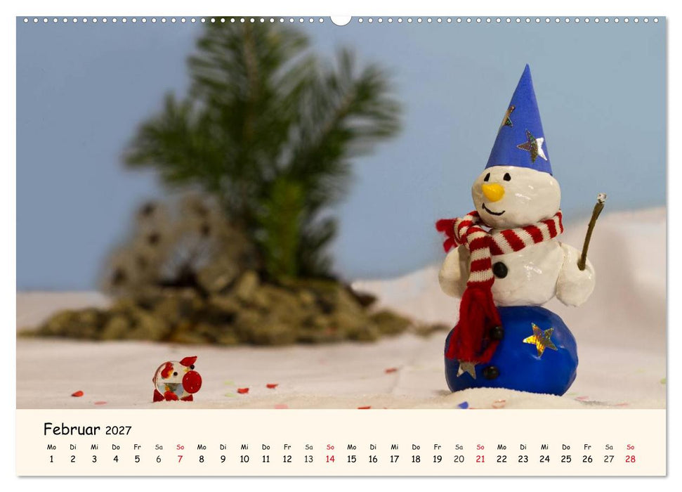 Schneemann des Monats 2027 (CALVENDO Wandkalender 2027)