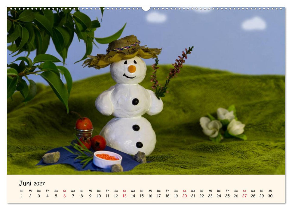 Schneemann des Monats 2027 (CALVENDO Wandkalender 2027)