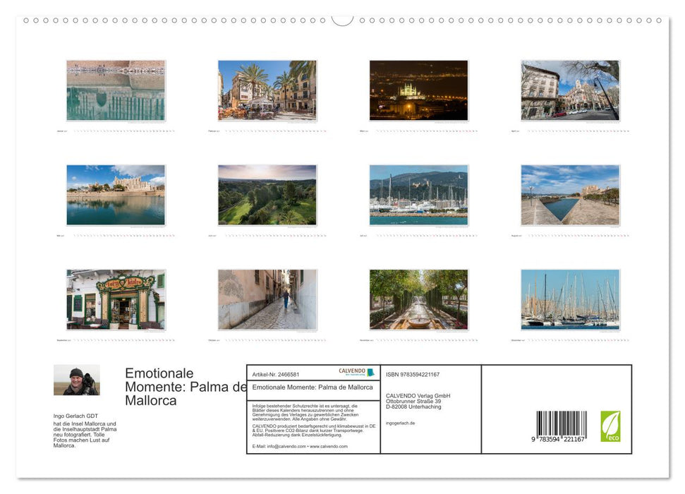 Emotionale Momente: Palma de Mallorca (CALVENDO Premium Wandkalender 2027)