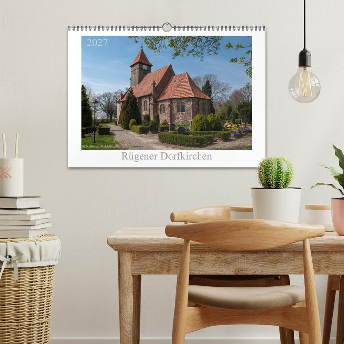 Dorfkirchen auf Rügen (CALVENDO Wandkalender 2027)