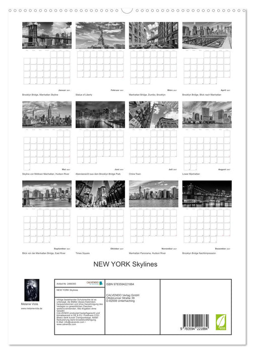 NEW YORK Skylines (CALVENDO Premium Wandkalender 2027)
