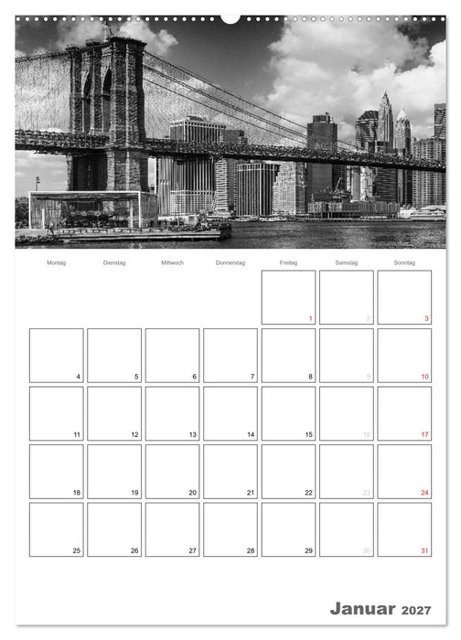 NEW YORK Skylines (CALVENDO Premium Wandkalender 2027)