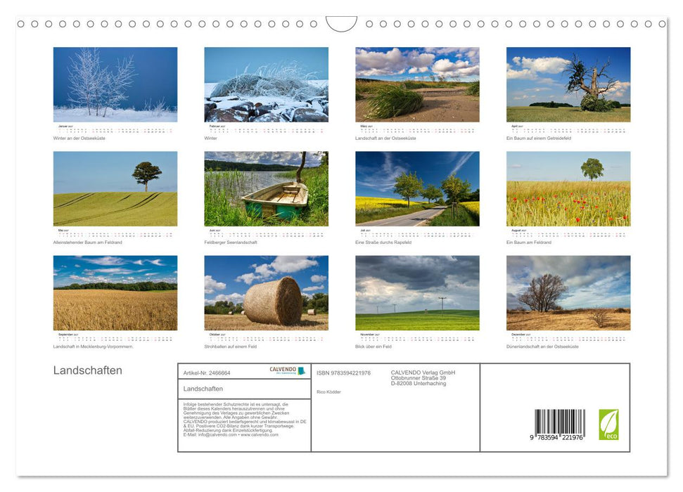 Landschaften (CALVENDO Wandkalender 2027)