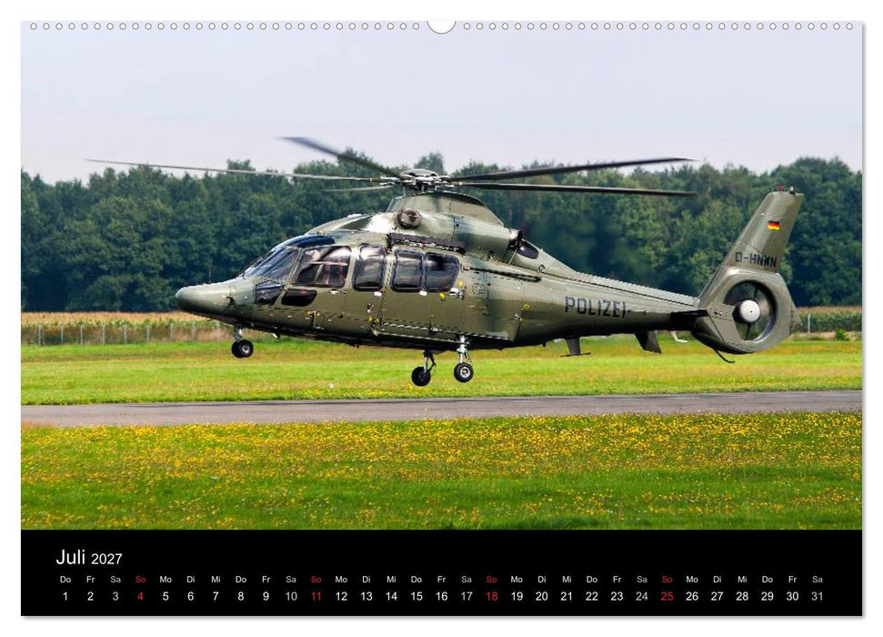 Helicopter 2027 (CALVENDO Premium Wandkalender 2027)