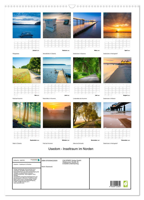 Usedom - Inseltraum im Norden (CALVENDO Wandkalender 2027)