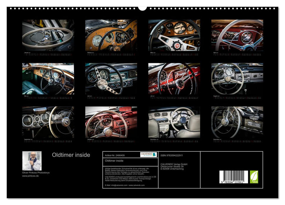 Oldtimer inside (CALVENDO Premium Wandkalender 2027)