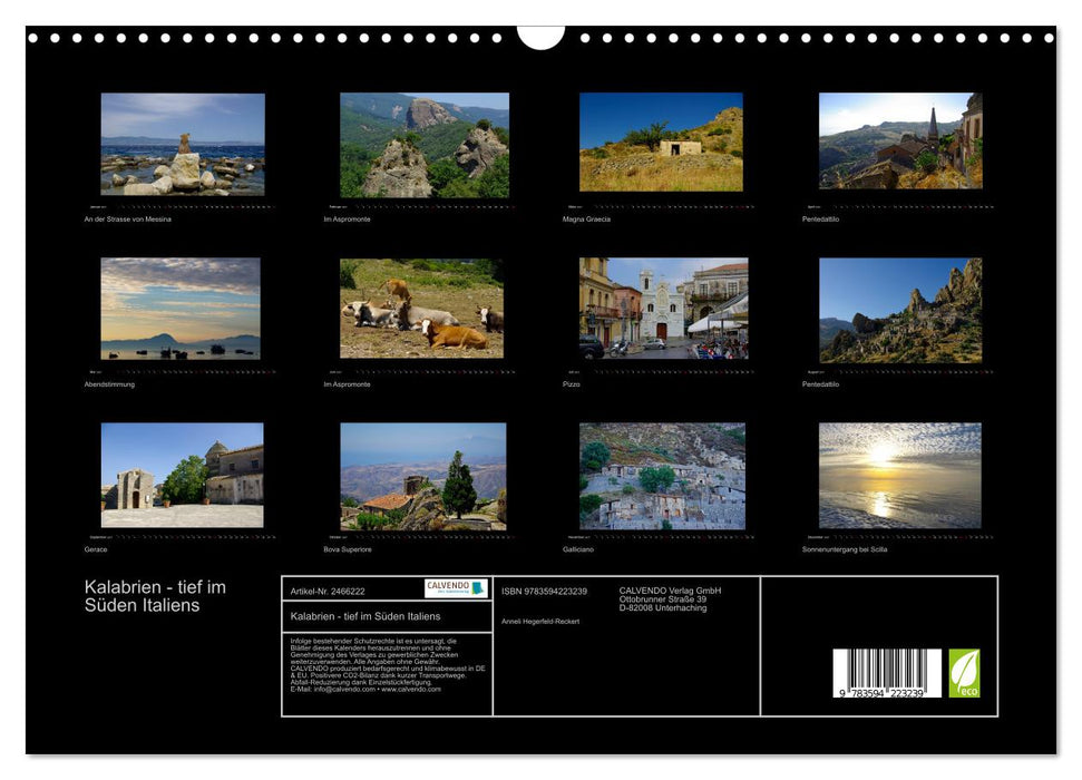 Kalabrien - tief im Süden Italiens (CALVENDO Wandkalender 2027)