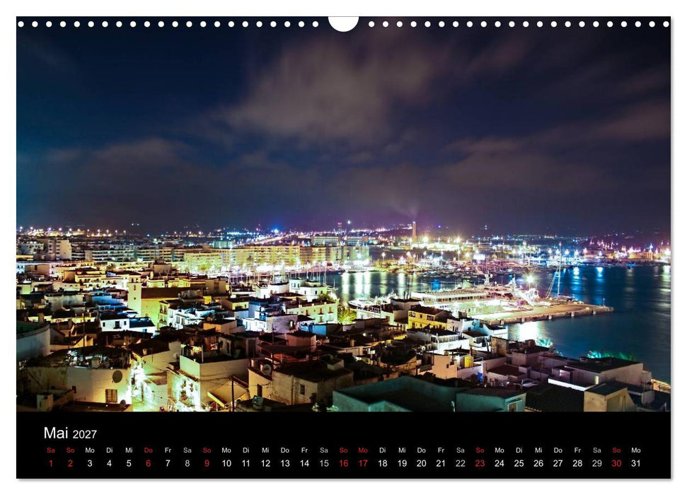 Ibiza by night (CALVENDO Wandkalender 2027)