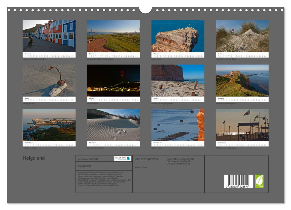Helgoland (CALVENDO Wandkalender 2027)