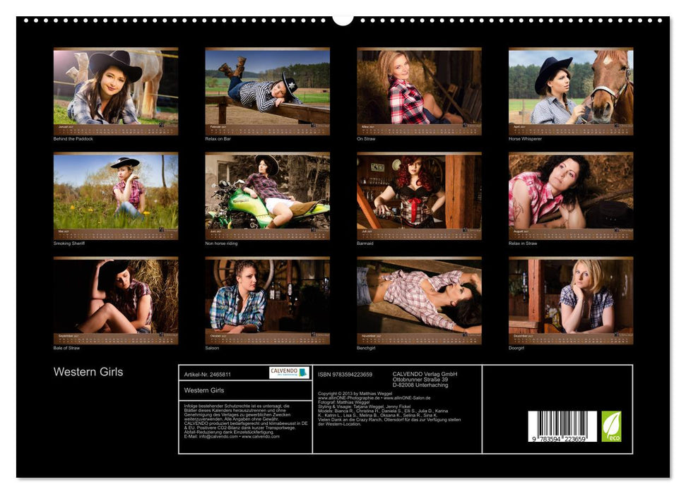 Western Girls (CALVENDO Premium Wandkalender 2027)