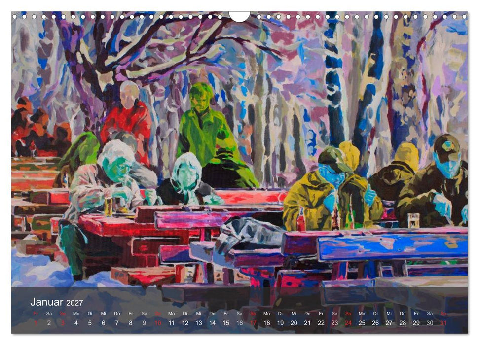 Alena Steinlechner, Acryl auf Leinwand (CALVENDO Wandkalender 2027)