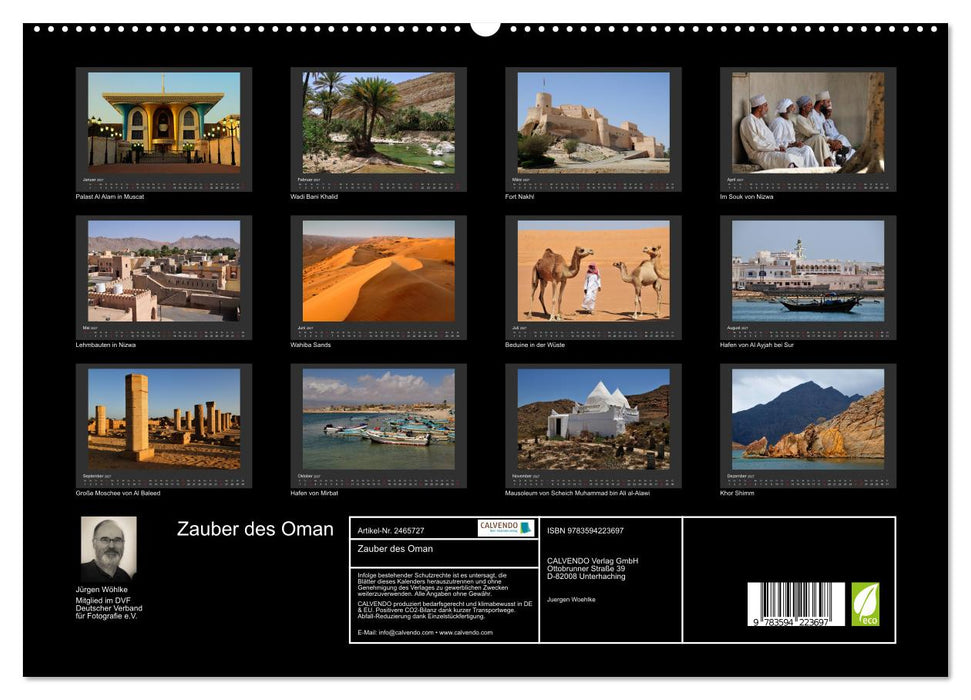 Zauber des Oman (CALVENDO Premium Wandkalender 2027)